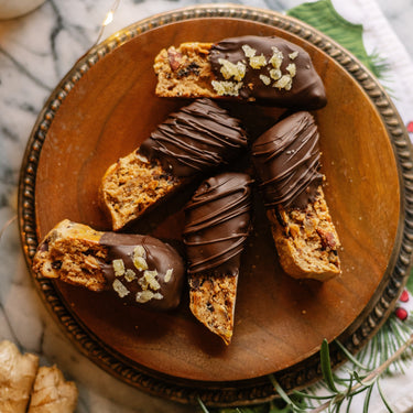 Rosemary, Ginger, & Date Chocolate Cantucci