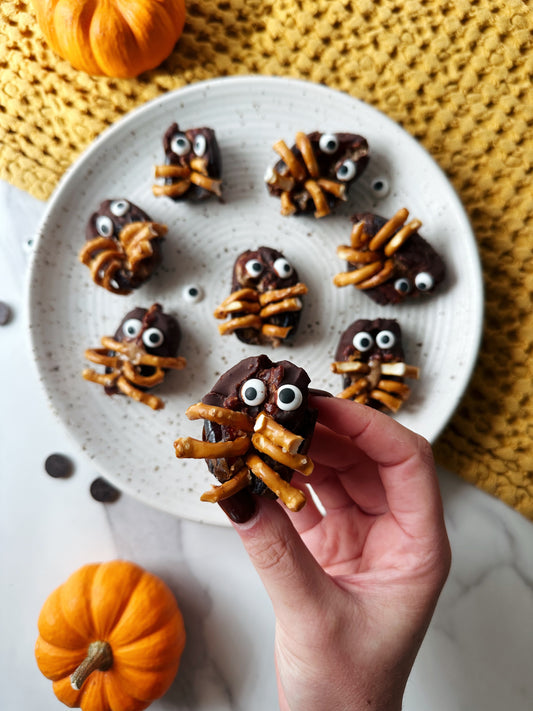 Stuffed Date "Spiders"