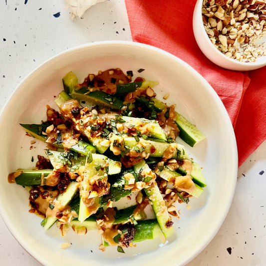 Chili Crisp & Peanut Cucumber Salad