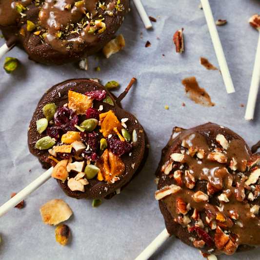 Chocolate Apple Pops