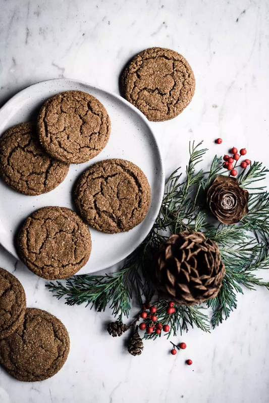 Ginger Spiced Cookies // Gluten-free, Vegan
