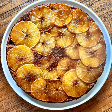 Chai-Spiced Orange Upside-Down Cake