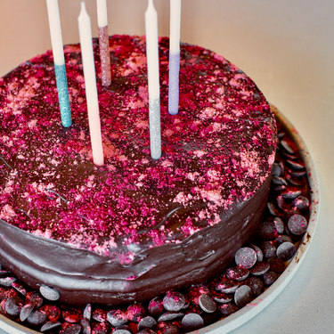 Birthday Cake with Pink 