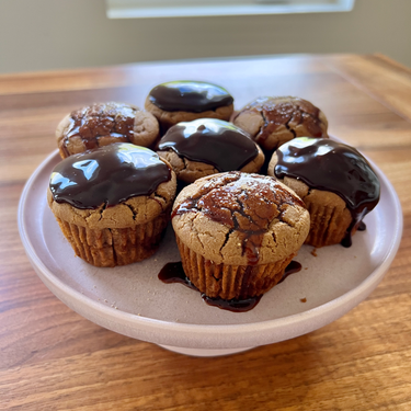 Chai Cake with Chocolate Date Tahini Frosting