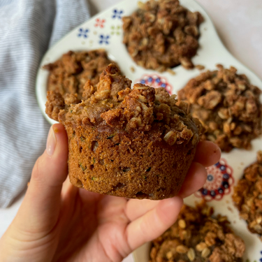 Crumble-Topped Zucchini Muffins