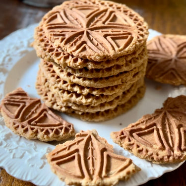 Gluten-Free, Refined Sugar-Free Pizzelle Cookies