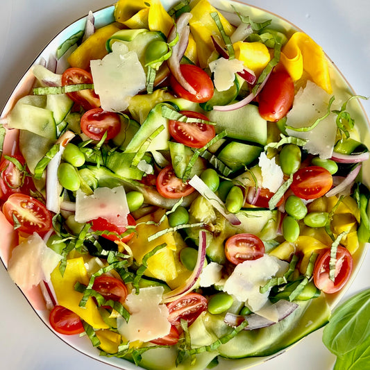 Summer Squash Salad with Edamame