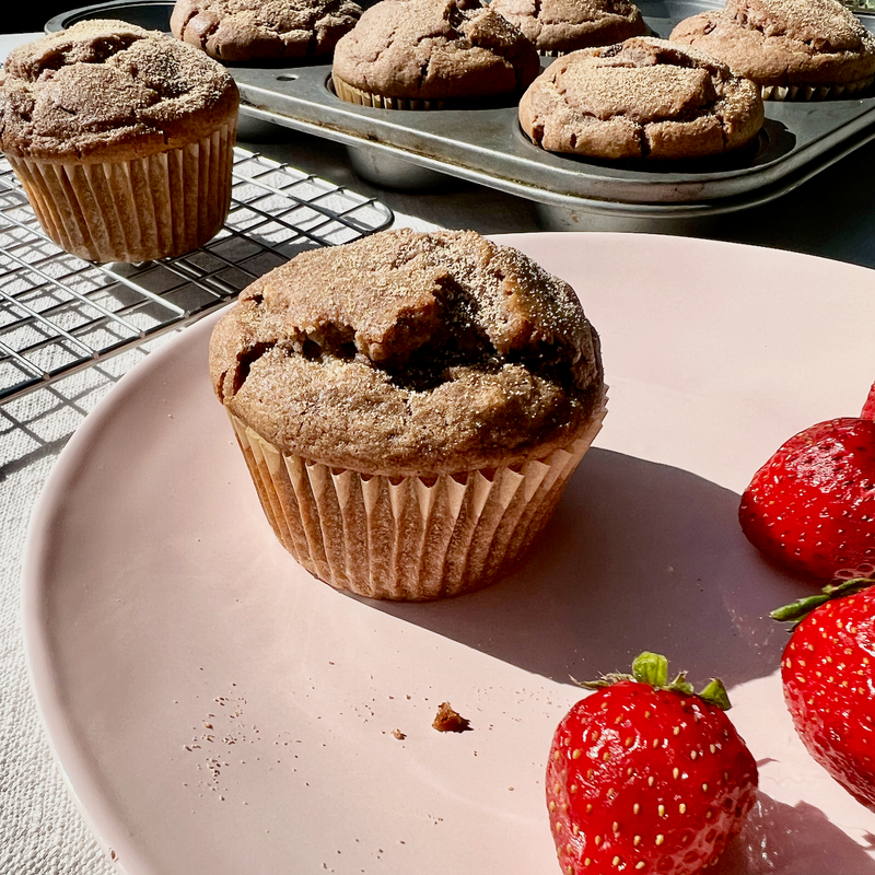 Banana Walnut Chocolate Chip Muffins // Refined Sugar-Free, Gluten-Free, Vegan