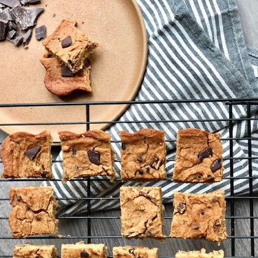 Chocolate Chunk Chickpea Blondies