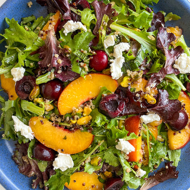 Summer Stone Fruit Salad with Goat Cheese