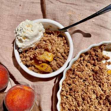 Healthy Peach Crisp