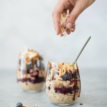 Blueberry Muffin Overnight Oats