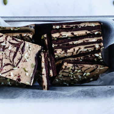 Salted Caramel Chocolate Bark with Rose