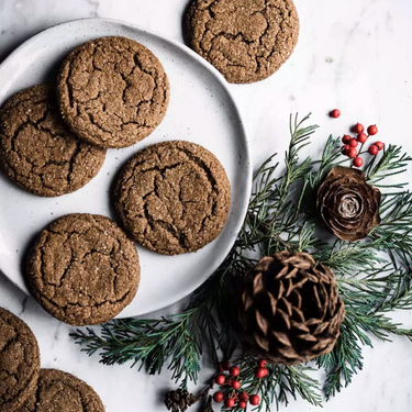 Ginger Spiced Cookies // Gluten-free, Vegan