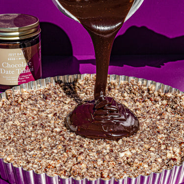 Chocolate Date Tahini Tart