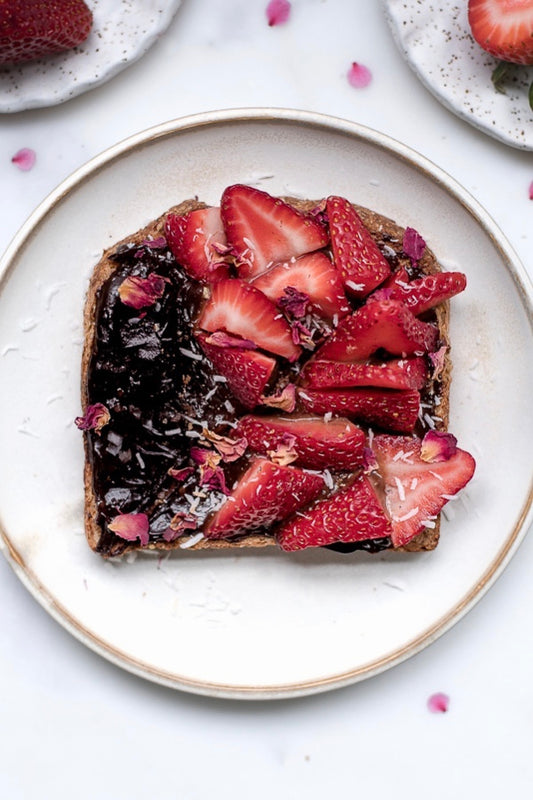 Sunflower Seed Nutella + Date Syrup Toasts