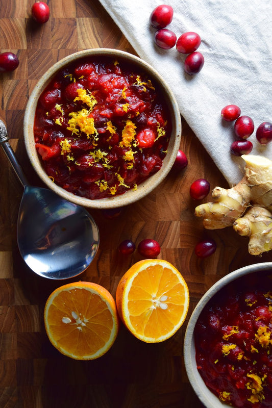Cranberry Sauce with Ginger & Orange