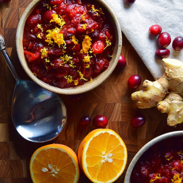 Cranberry Sauce with Ginger & Orange