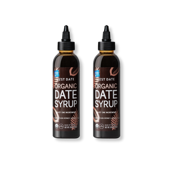 Just Date Syrup bottle made from organic dates, a natural low-GI sweetener.